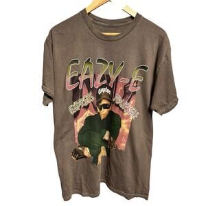 NWOT Easy E Rapper TShirt Large Short Sleeve Express Yourself Brown Rap Hip Hop